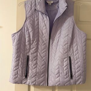 Croft & Barrow Light Purple Quilted Vest
